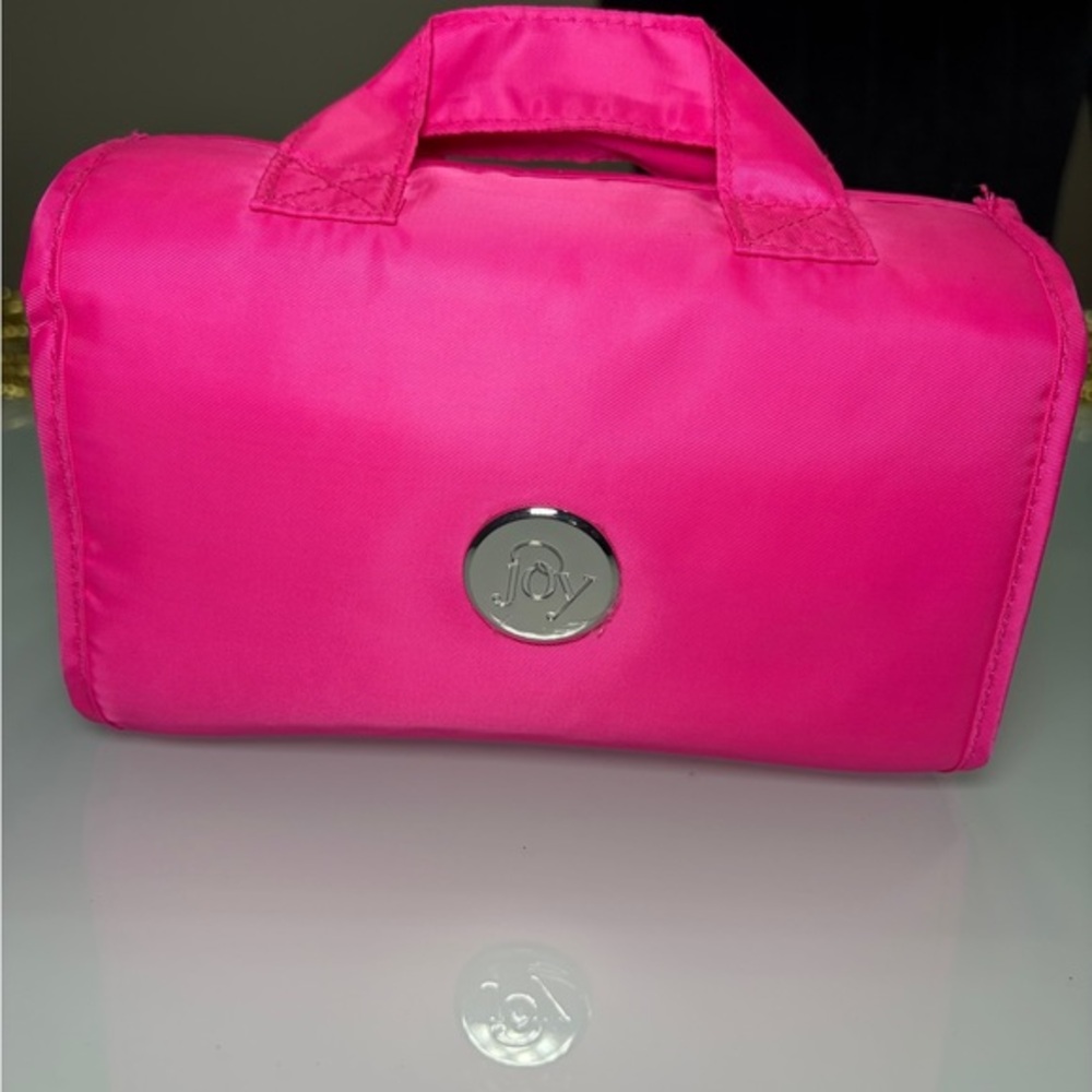 Joy Mangano Vibrant Pink Cosmetic Bag